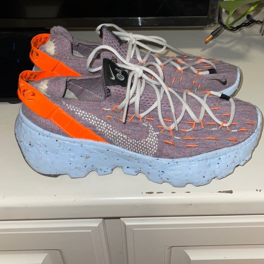Used Nike space hippie tennis shoes